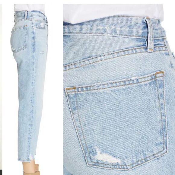 Frame Le Original Ripped High Waist Crop Jeans size 24 - Picture 2 of 10